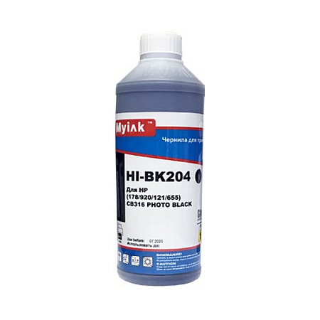 Чернила для HP (178/121/655/901/920) CB317/CB322 (1л,photo black, Dye) HI-BK204 Gloria™ MyInk Чернила для HP (178/121/655/901/920) CB317/CB322 (1л,photo black, Dye) HI-BK204 Gloria™ MyInk