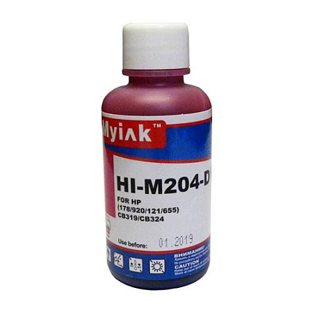 Чернила для HP (178/121/122/650/655/901/920/ GT51/ GT52/ GT53) CB319/CB324 (100мл,magenta, Dye) HI-M204-D Gloria™ MyInk Чернила для HP (178/121/122/650/655/901/920/ GT51/ GT52/ GT53) CB319/CB324 (100мл,magenta, Dye) HI-M204-D Gloria™ MyInk