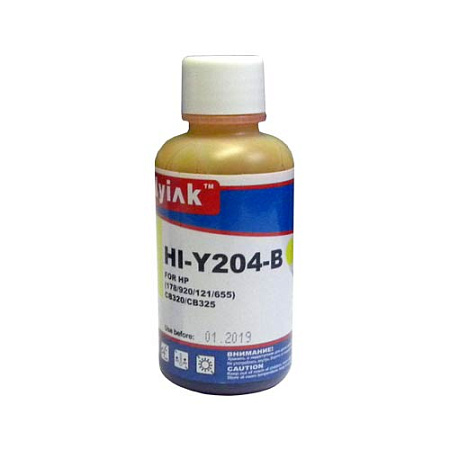 Чернила для HP (178/121/122/650/655/901/920/ GT51/ GT52/ GT53) CB320/CB325 (100мл,yellow, Dye) HI-Y204-B Gloria™ MyInk Чернила для HP (178/121/122/650/655/901/920/ GT51/ GT52/ GT53) CB320/CB325 (100мл,yellow, Dye) HI-Y204-B Gloria™ MyInk