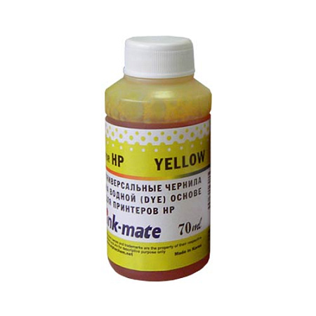 Чернила универсальные для HP (70мл, yellow, Dye) HIMB-UY Ink-Mate Чернила универсальные для HP (70мл, yellow, Dye) HIMB-UY Ink-Mate