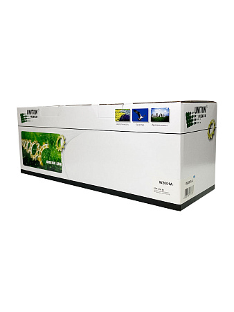 Картридж для HP Color LJ M751 W2001A (658A) синий (6K) UNITON Premium GREEN LINE (Eco Protected) 