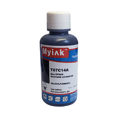 Чернила для EPSON EcoTank (115) (T07C14A) L8160, L8180 ET-8500, ET-8550(100мл, black, Pigment) MyInk Чернила для EPSON EcoTank (115) (T07C14A) L8160, L8180 ET-8500, ET-8550(100мл, black, Pigment) MyInk