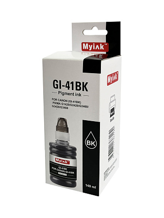 Чернила EcoTank GI-41BK для CANON Canon PIXMA G1420/G2420/G2460/G3420/G3460 (140мл,black,Pigment) MyInk 