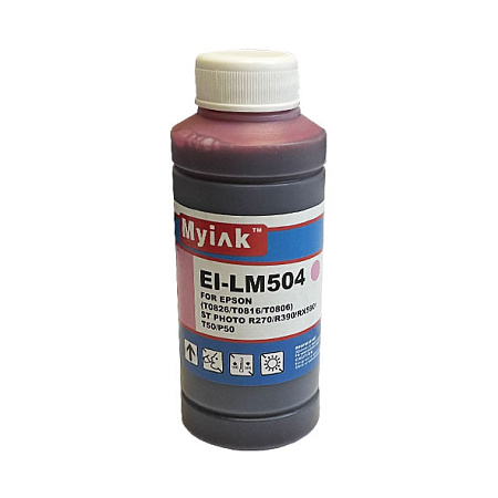 Чернила для EPSON St Photo R270/R290/RX590/T50/P50 EI-LM504 (100мл, Light Magenta Dye) MyInk RU Чернила для EPSON St Photo R270/R290/RX590/T50/P50 EI-LM504 (100мл, Light Magenta Dye) MyInk RU