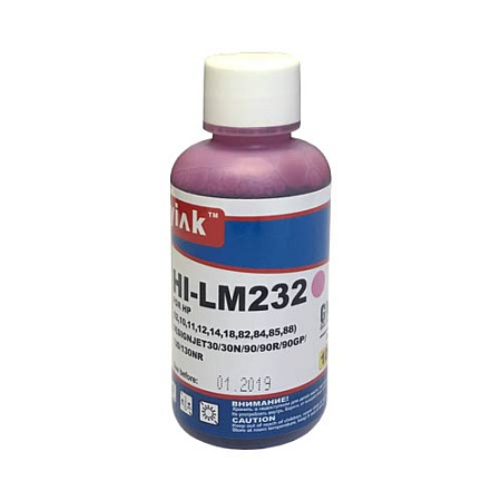 Чернила для HP ( 85) HP Designjet30/30n/90/90r/90gp/130 C9429A (100мл,light magenta, Dye) HI-LM232 MyInk 