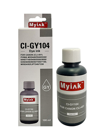 Чернила для CANON CLI-451GY (100мл,grey Dye) CI-GY104 Gloria™ MyInk 