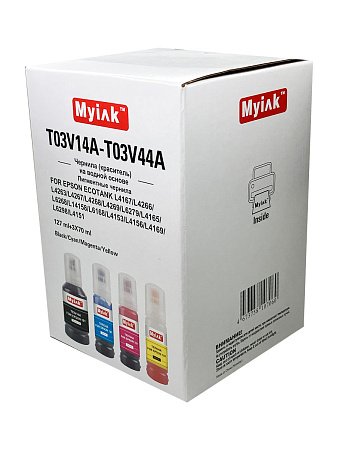 Чернила MyInk для Epson Ecotank L4167, L4266, L4263, L4267, L4268, L4269, L6279, L4165, L6268, L14158, L6168, L4153, L4156, L4169, L6298, L4151 (101/102) пигментные black 1x127мл (c) водные color 3x70 мл, KeyLock, комплект 4 цвета Чернила MyInk для Epson Ecotank L4167, L4266, L4263, L4267, L4268, L4269, L6279, L4165, L6268, L14158, L6168, L4153, L4156, L4169, L6298, L4151 (101/102) пигментные black 1x127мл (c) водные color 3x70 мл, KeyLock, комплект 4 цвета