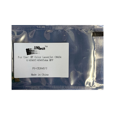 Чип к-жа HP Color CM4540 (17K) CE264X black UNItech(Apex) 