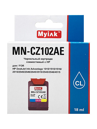 Картридж для (650XL) HP DJ Advantage 2515/3515/4515 CZ102AE (R) Color (18ml) Myink Картридж для (650XL) HP DJ Advantage 2515/3515/4515 CZ102AE (R) Color (18ml) Myink