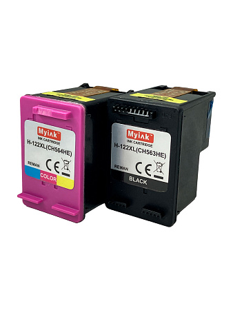 Комплект картриджей 122XL (black+color) для принтера HP DeskJet 1050/2050 CH563HE/CH564HE Myink Комплект картриджей 122XL (black+color) для принтера HP DeskJet 1050/2050 CH563HE/CH564HE Myink