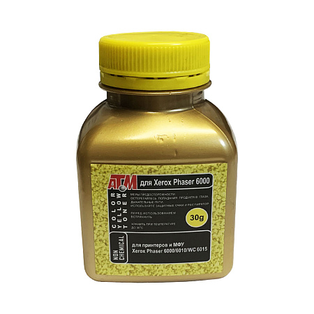 Тонер для XEROX Phaser 6000/6010/WC 6015 (фл,30,желтый,NonChem) Gold ATM 