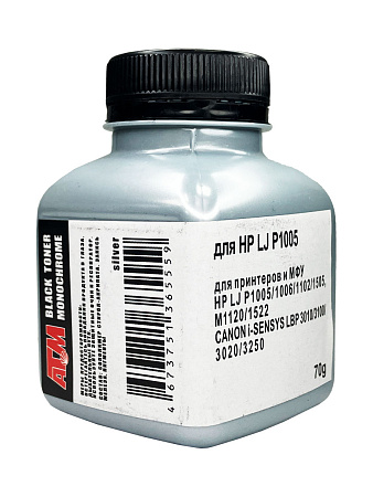 Тонер для HP LJ P1005/1006/1505/1102/1566/1606 (фл,70) Silver ATM Тонер для HP LJ P1005/1006/1505/1102/1566/1606 (фл,70) Silver ATM