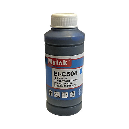 Чернила для EPSON St Photo R270/R290/RX590/T50/P50 EI-С504 (100мл, Cyan Dye) MyInk RU Чернила для EPSON St Photo R270/R290/RX590/T50/P50 EI-С504 (100мл, Cyan Dye) MyInk RU