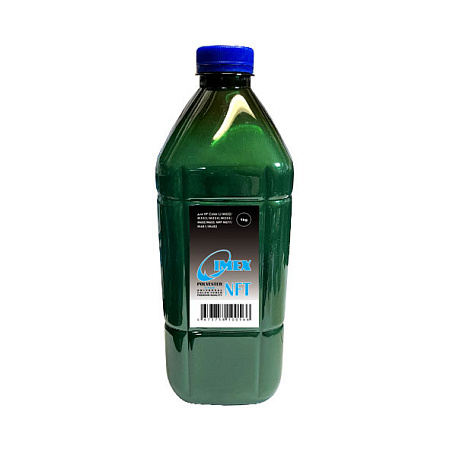 Тонер для HP Color Универсал тип NFT (фл,1кг,синий,Polyester,NFT IMEX) Green Line 