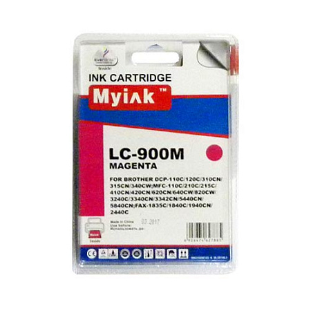 Картридж для Brother DCP-110C/MFC-210C/FAX-1840C (LC900M) Magenta MyInk SAL 