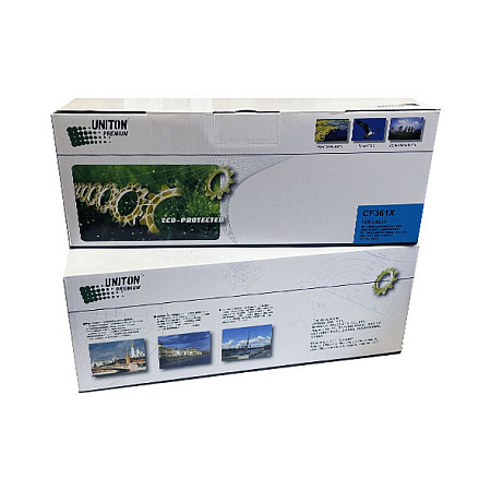Картридж для HP Color LJ M552/ M553/M577 CF361X (508X) син (10K) UNITON Premium GREEN LINE (Eco Protected) 