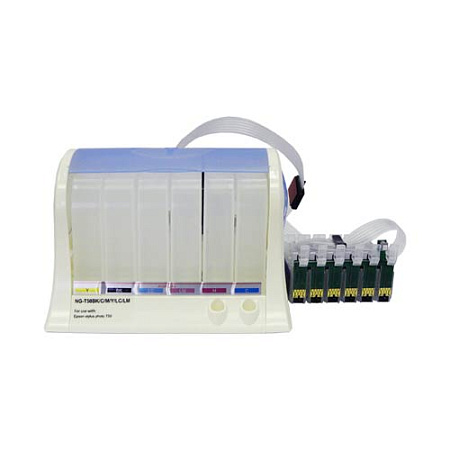 СНПЧ для EPSON R200/220/310/350/RX500/650 (T0481/482/483/484/485/486) (БЕЗ ЧЕРНИЛ) MyInk 