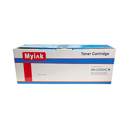 Картридж для CANON LBP-663/664/MF746/742/744 Cartridge 055H  синий (5,9K, псевдоЧИП )  MyInk 