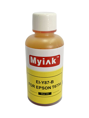 Чернила для EPSON (T6734) L100/L200/ L655/ L800/ L805/ L1800 (100мл, yellow Dye) EI-Y87-B Gloria™  MyInk 