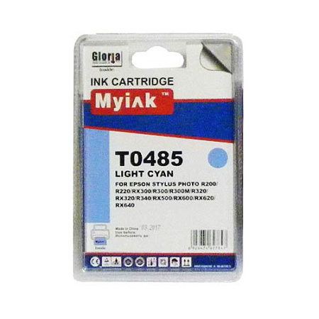 Картридж для (T0485) EPSON R200/300/RX500/600 Light Cyan (16ml, Dye) MyInk SAL Картридж для (T0485) EPSON R200/300/RX500/600 Light Cyan (16ml, Dye) MyInk SAL
