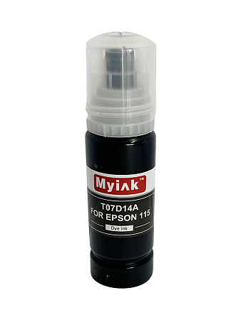 Чернила для EPSON EcoTank, KeyLock 115, 014, 012 (T07D14A) L8160, L8168, L8180, L8188, ET-8500, ET-8550  (70мл, photo black)  MyInk 