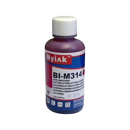 Чернила для Brother LC1240M (100мл,magenta, Dye) BI-M314 Gloria™ MyInk Чернила для Brother LC1240M (100мл,magenta, Dye) BI-M314 Gloria™ MyInk