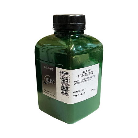 Тонер для HP Color LJ 2700/3600/3800/4700/CP 3505/4005/CM4730 (фл,170,черный ,Polyester, TMC040 IMEX) Green Line Тонер для HP Color LJ 2700/3600/3800/4700/CP 3505/4005/CM4730 (фл,170,черный ,Polyester, TMC040 IMEX) Green Line