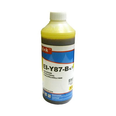 Чернила для EPSON (T6644/T6734) L100/L200/ L655/ L800/ L805/ L1800 (1л, yellow, Dye) EI-Y87-B Gloria™ MyInk Чернила для EPSON (T6644/T6734) L100/L200/ L655/ L800/ L805/ L1800 (1л, yellow, Dye) EI-Y87-B Gloria™ MyInk