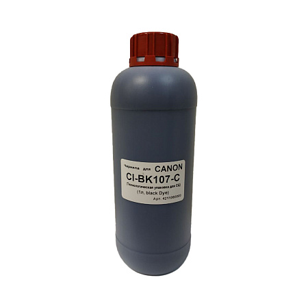Чернила для CANON (1л,black Dye) CI-BK107-C (Технологическая упаковка для СЦ) 