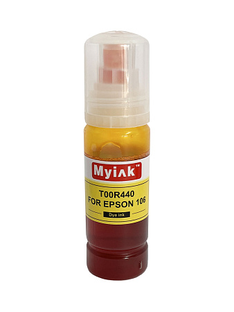 Чернила для EPSON EcoTank (106) (T00R440) ET-7700/7750/L7160/L7180 (70мл,yellow,Dye) MyInk Чернила для EPSON EcoTank (106) (T00R440) ET-7700/7750/L7160/L7180 (70мл,yellow,Dye) MyInk