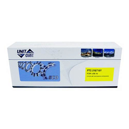 Картридж для CANON LBP-5050   Cartridge 716Y желтый (1,4K) UNITON Eco 