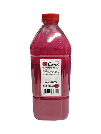 Тонер для HP Color Универсал тип CM-003M (фл,1кг,красный,Chemical,COMET) ATM 