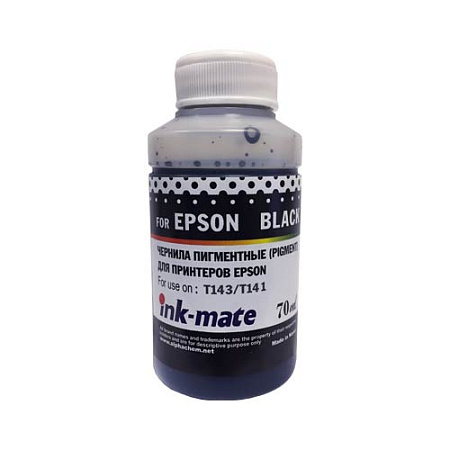 Чернила для EPSON (T143/T141)/ Expression Home XP-103/203/406 (70мл, black, Pigment) EIM-143PBk Ink-Mate Чернила для EPSON (T143/T141)/ Expression Home XP-103/203/406 (70мл, black, Pigment) EIM-143PBk Ink-Mate