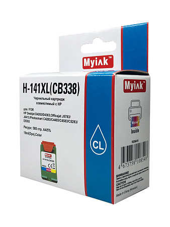 Картридж для (141XL) HP DJ D4263 CB338 (R) Color MyInk Картридж для (141XL) HP DJ D4263 CB338 (R) Color MyInk