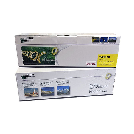 Картридж для HP Color LJ M255/MFP M282/M283, W2212X (207X) желтый (2,45K) UNITON Premium GREEN LINE (Eco Protected) 