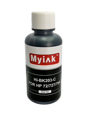 Чернила для (HP 72, HP 727, HP 764) C9370A (100мл, photo black, Dye) HI-BK203-C Gloria™ MyInk 