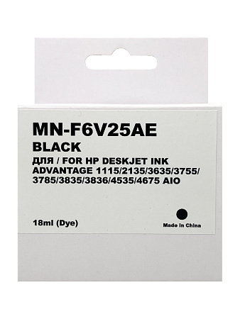 Картридж для (652XL) HP DJ Advantage 2135/3635/3835/4535/4675 F6V25AE (R) Black (18ml) Myink Т/У 