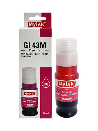 Чернила для CANON GI-43M (60мл, контейнер, magenta Dye) для PIXMA G540/G640 GI43M MyInk 