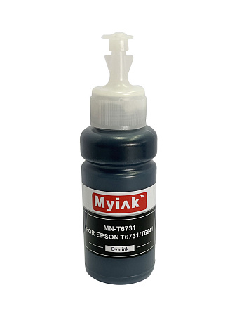 Чернила для EPSON (T6731/T6641) L100/ L200/L800/ L805/ L1800 (70мл, контейнер, black, Dye) MN- T6731 MyInk Чернила для EPSON (T6731/T6641) L100/ L200/L800/ L805/ L1800 (70мл, контейнер, black, Dye) MN- T6731 MyInk