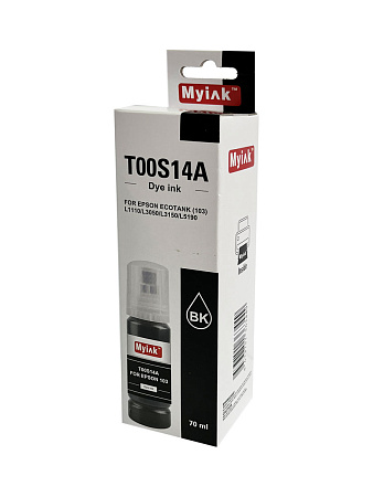 Чернила для EPSON EcoTank (103) L1110/L3050/L3150/L5190 (70мл, black,Dye) MyInk 