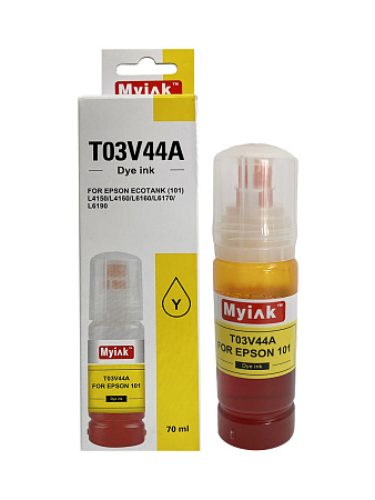 Чернила для EPSON EcoTank (101) L4150/L4160/L6160/L6170/L6190 (70мл,yellow, Dye) T03V44A  MyInk 