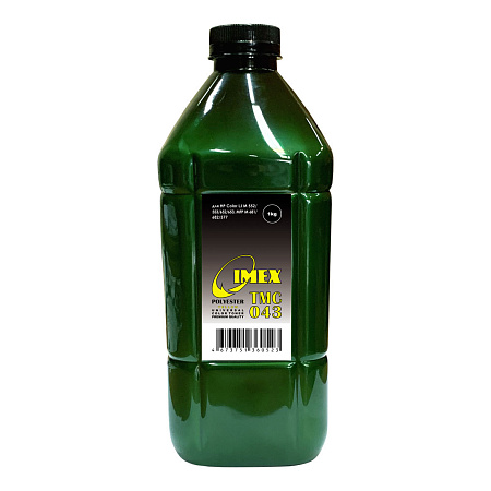 Тонер для HP Color Универсал тип TMC 043 (фл,1кг,желтый,Polyester,IMEX) Green Line 