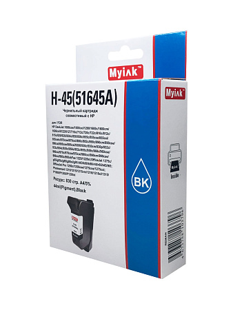 Картридж для ( 45) HP DJ 710С/850C 51645А (R) Black (44ml) Myink Картридж для ( 45) HP DJ 710С/850C 51645А (R) Black (44ml) Myink