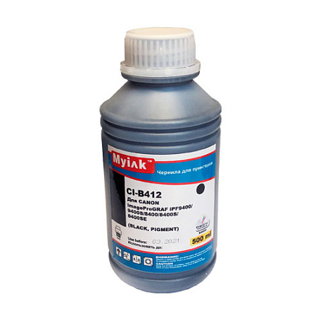 Чернила для CANON (PFI-706BK) imagePROGRAF iPF9400/9400S/8400/8400S (500мл,black,Pigment) MyInk Чернила для CANON (PFI-706BK) imagePROGRAF iPF9400/9400S/8400/8400S (500мл,black,Pigment) MyInk